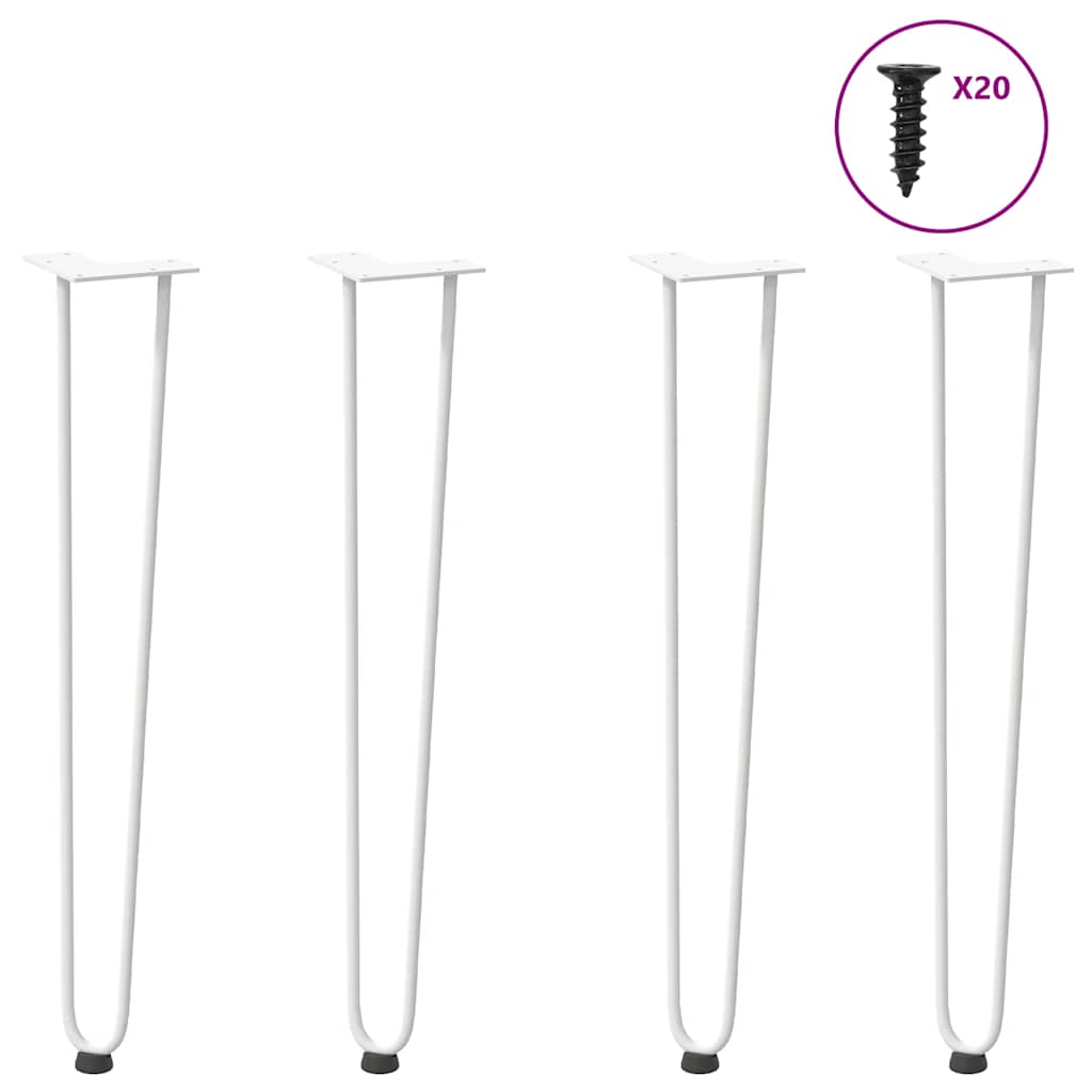 Hiusneulajalat konsolipöytiin konsolipöydälle 4 kpl 72 cm