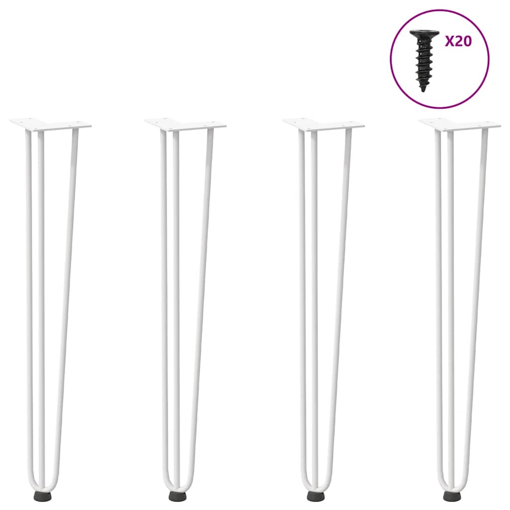 Hiusneulajalat konsolipöytiin konsolipöydälle 4 kpl 72 cm