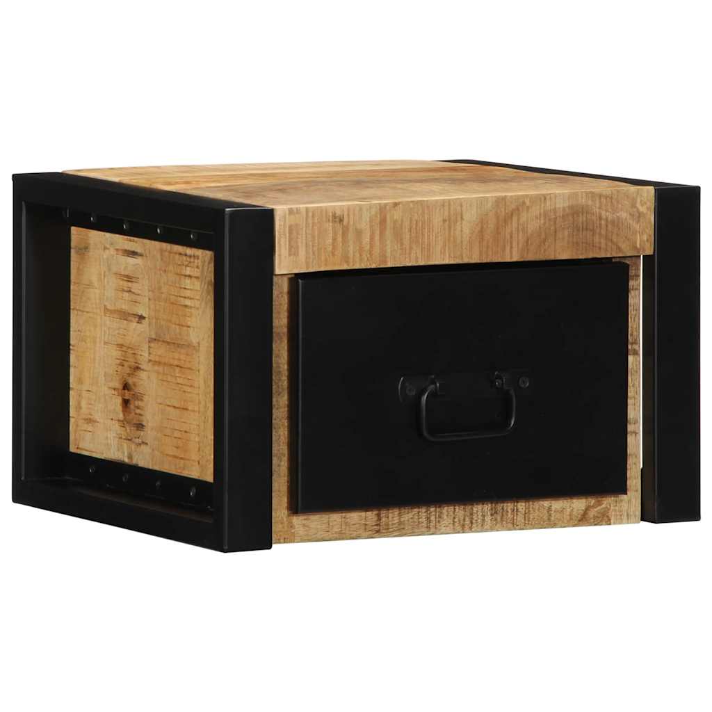 Yöpöytäkaapit 2 kpl 40x35x25 cm Massiivipuuta mango