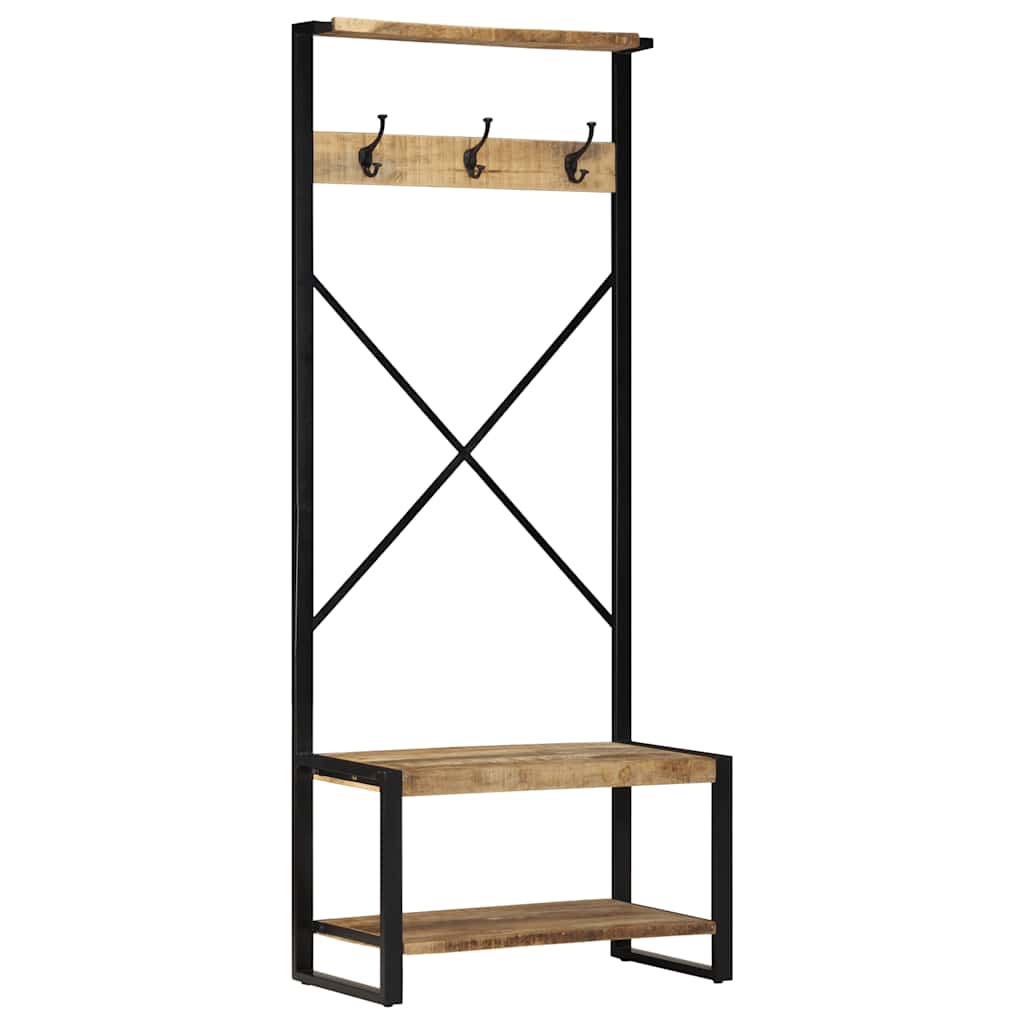 Vaateteline 80x40x190 cm Massiivipuuta mango