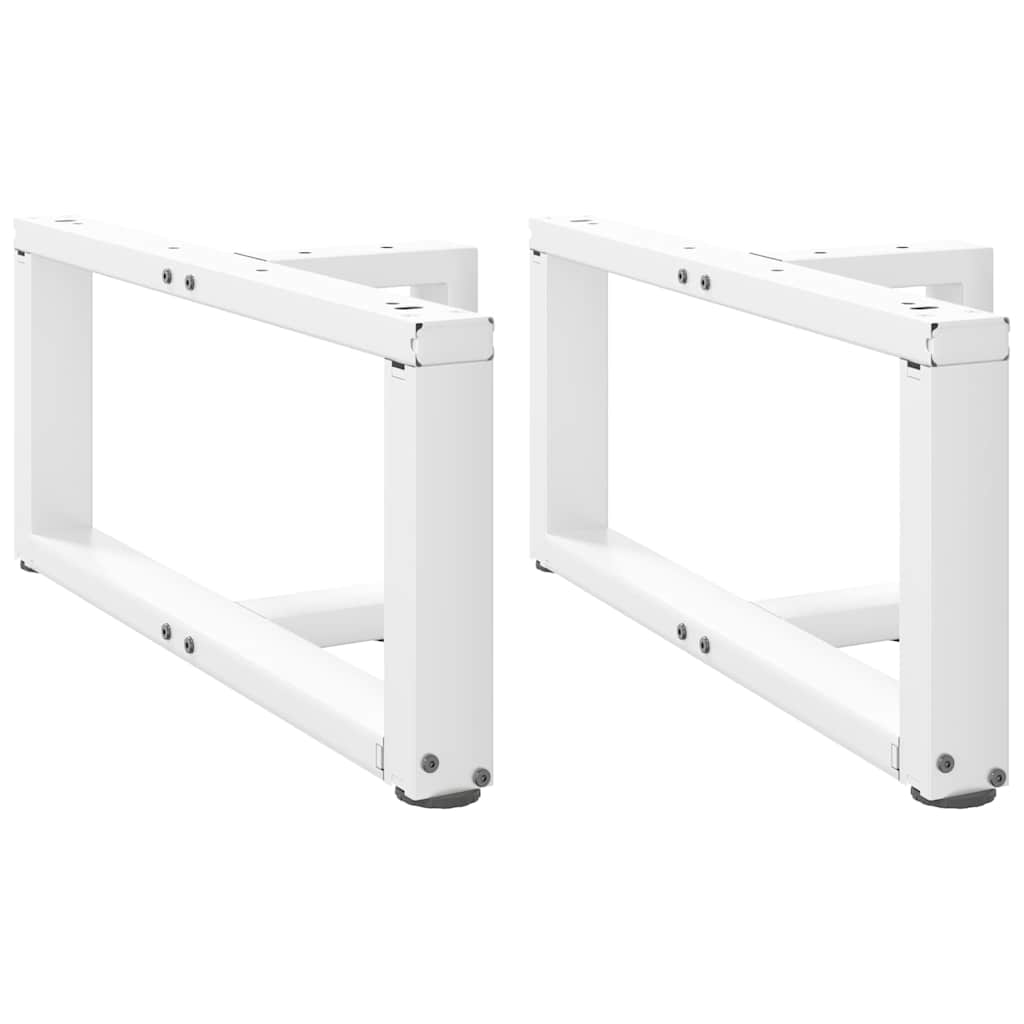 Sohvapöydän jalat T-muotoiset 2 kpl valkoinen 70x25x(30-31) cm