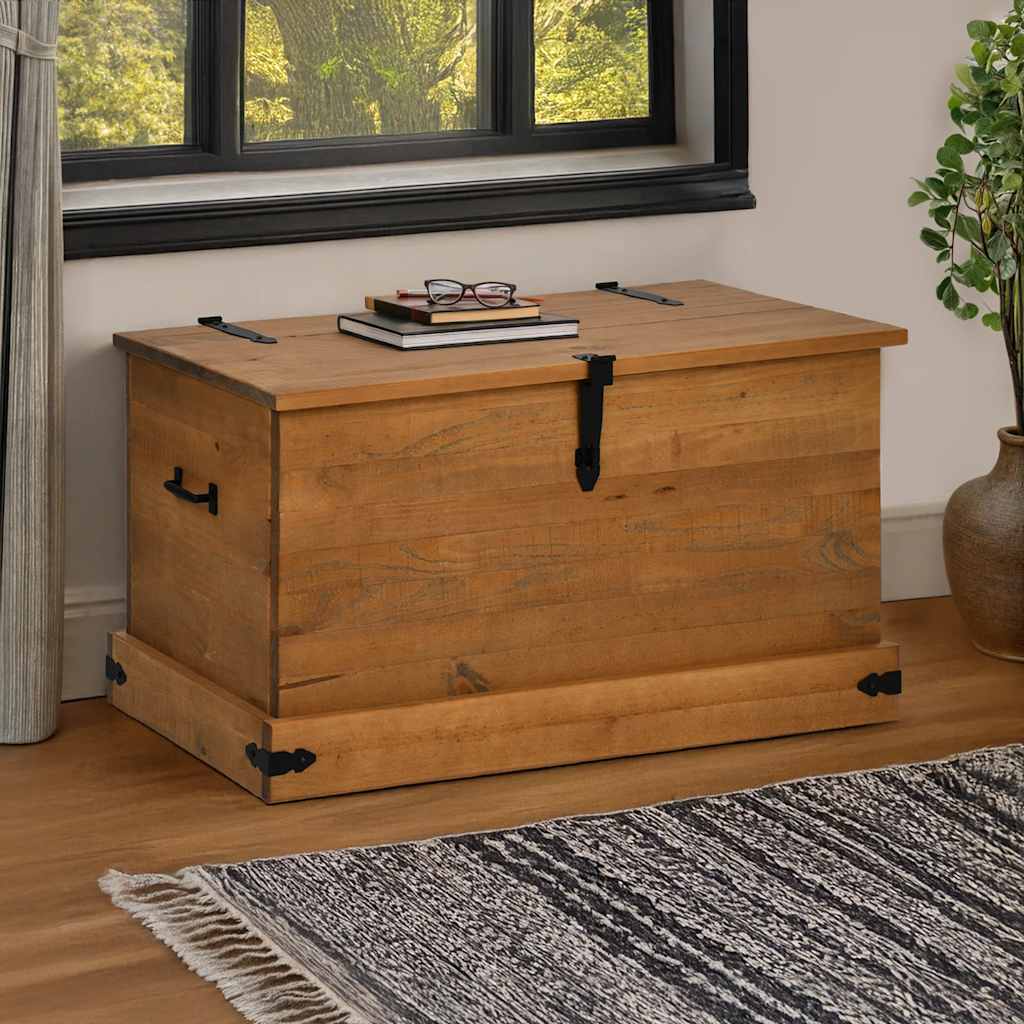 Säilytysarkku HALDEN 91x48x47 cm Massiivipuumänty
