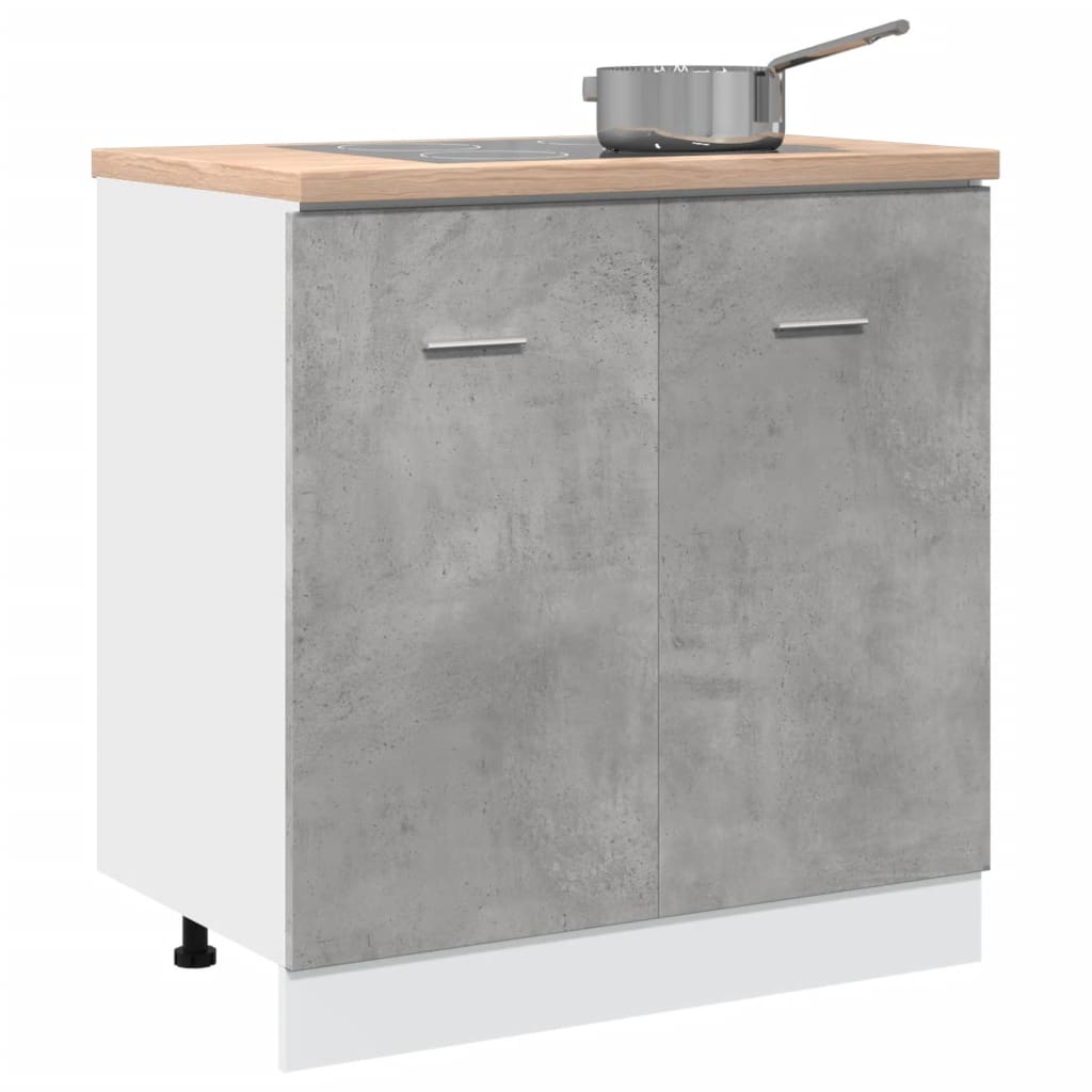 Allaskaappi betoninharmaa 80x46x81,5 cm lastulevy