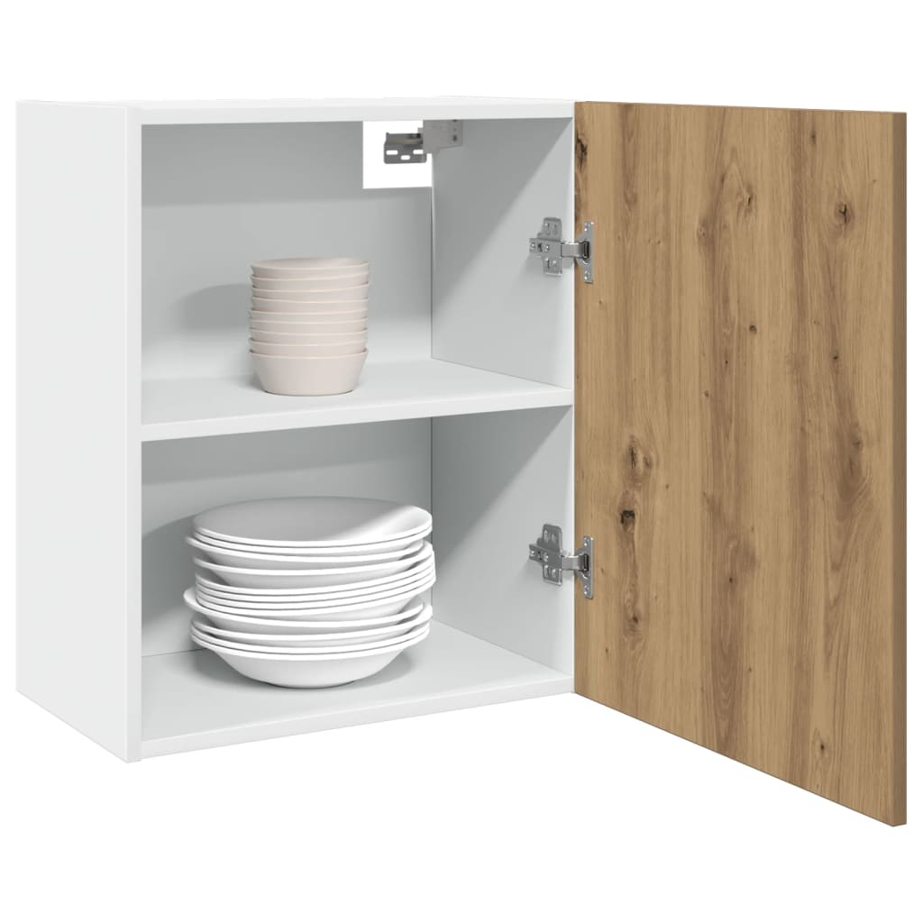Seinäkaapit 2 kpl Käsityöläinen tammi 50x31x60 cm lastulevy
