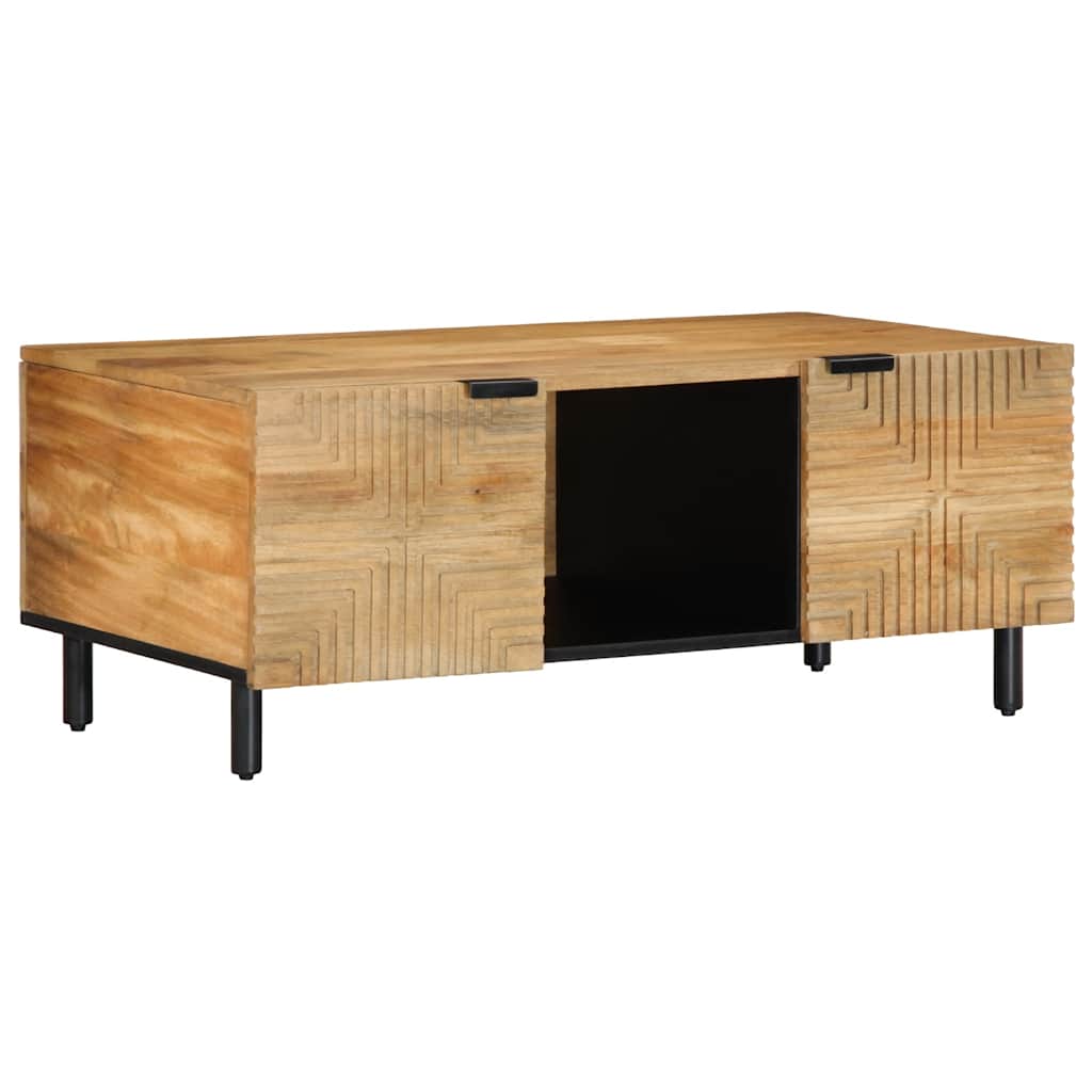 Sohvapöytä Ruskea 100x54x40 cm Massiivipuu Mango
