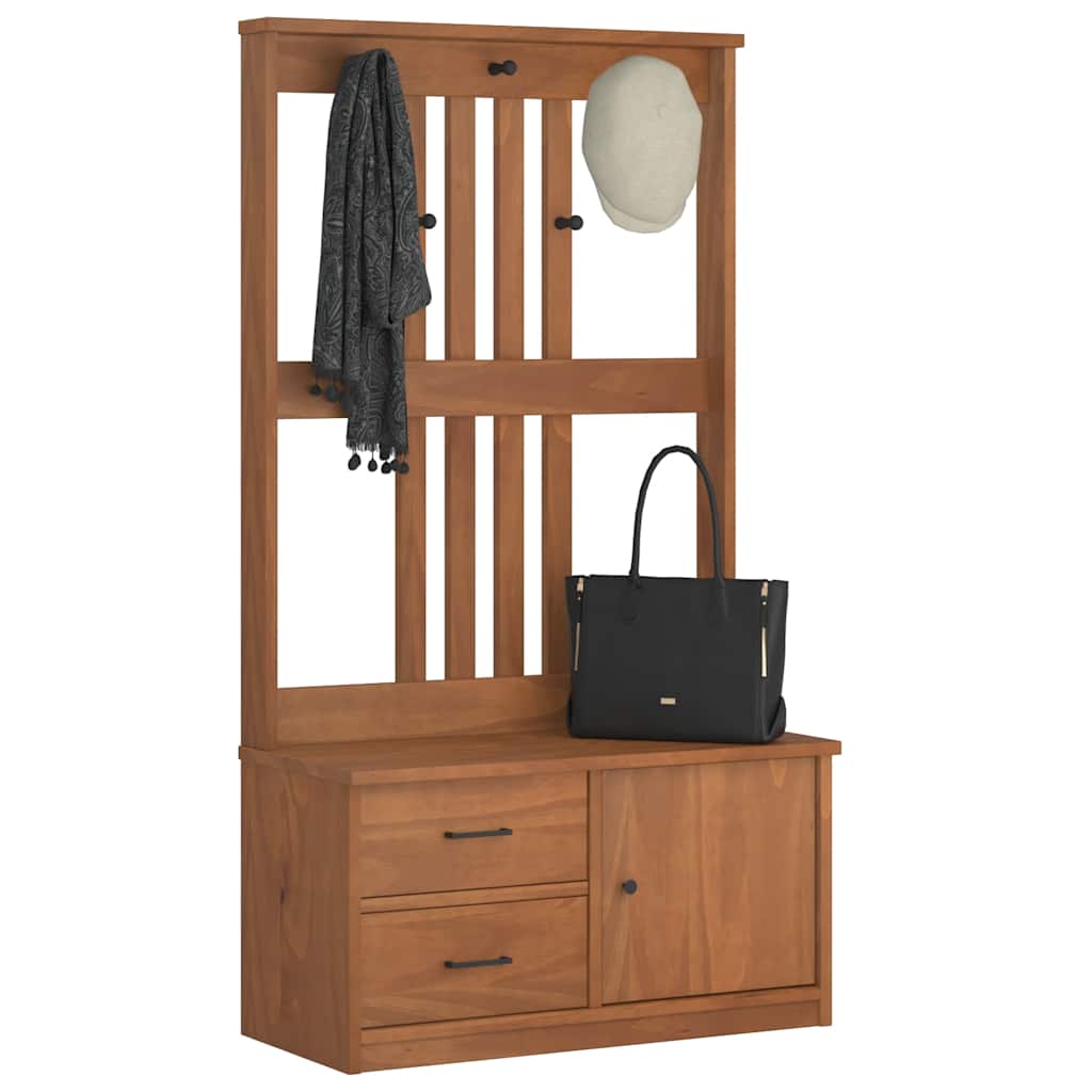 Hallin puu SANDENS 87x40x159,5 cm täysi mänty
