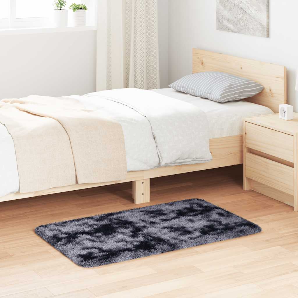 Pörrömatto korkeanukkainen NAVARRA tummanharmaa 60x100 cm