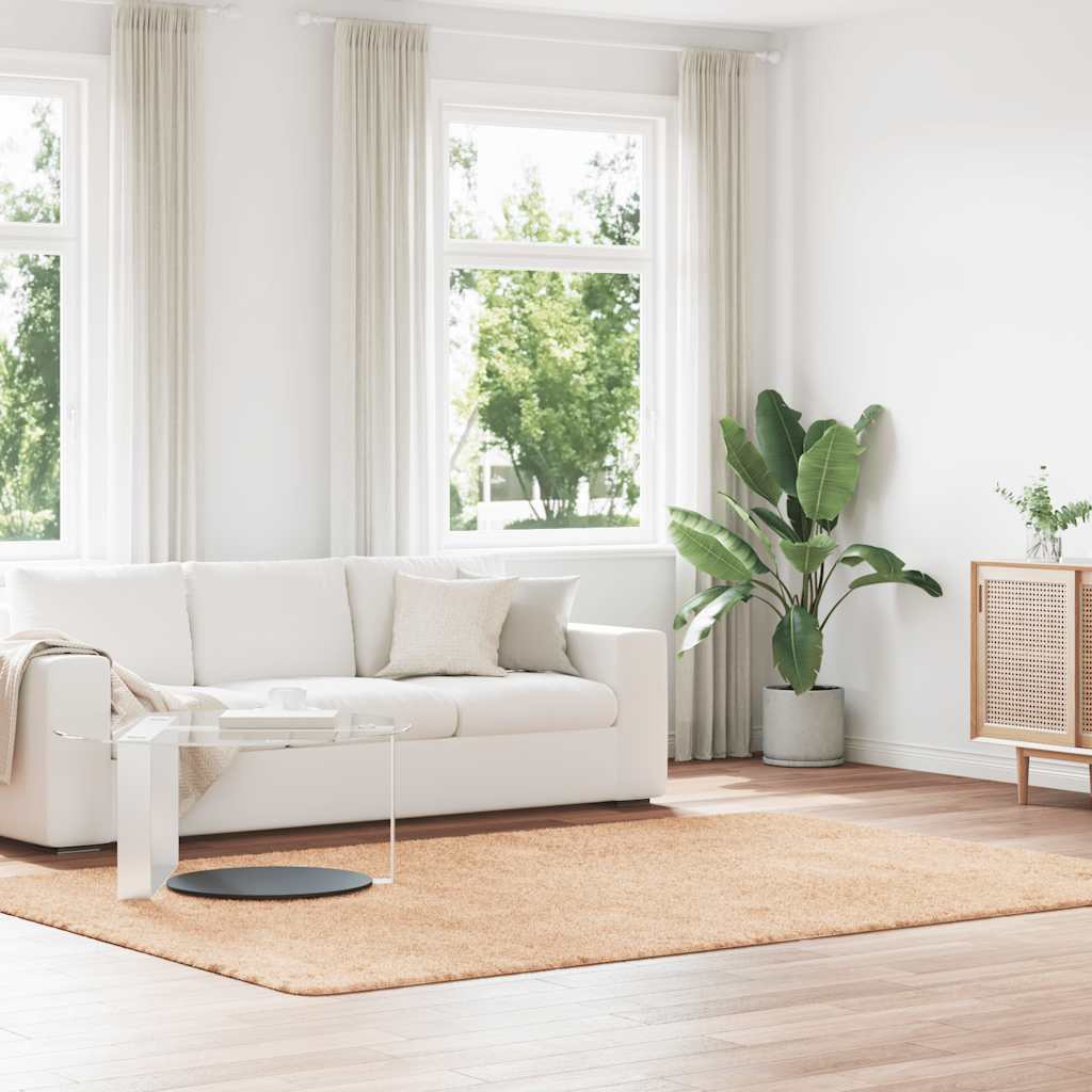 Pörrömatto korkeanukkainen NAVARRA beige 200x290 cm polyesteri