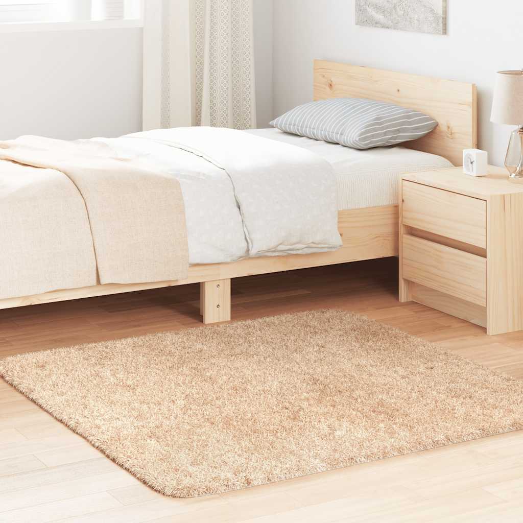 Pörrömatto korkeanukkainen NAVARRA beige 120x120 cm polyesteri