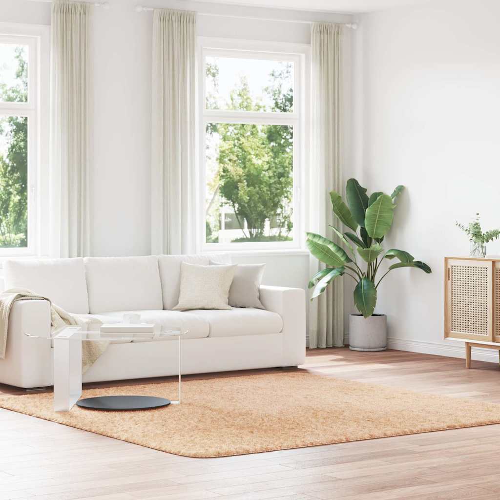 Pörrömatto korkeanukkainen NAVARRA beige 240x240 cm polyesteri