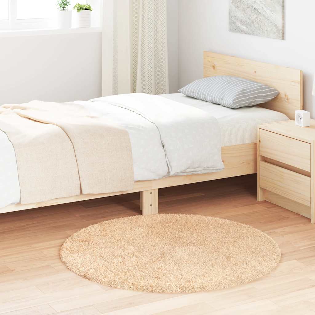 Pörrömatto korkeanukkainen NAVARRA beige 100x100 cm polyesteri