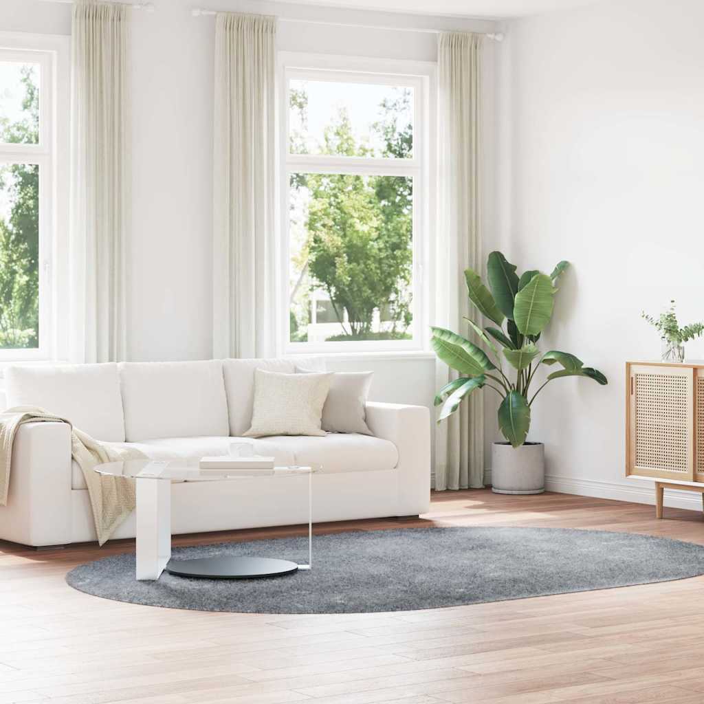 Pörrömatto korkeanukkainen NAVARRA hopeanharmaa 300x200 cm