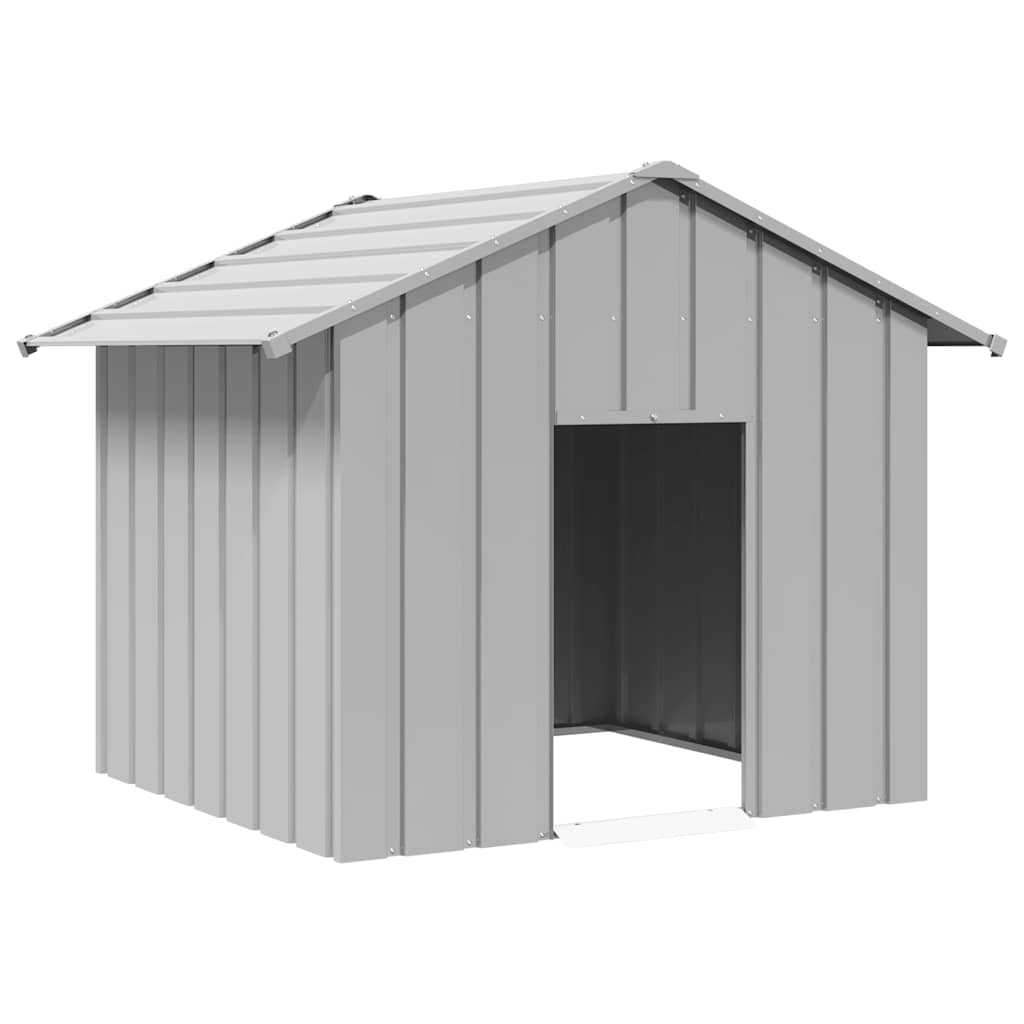 Koiratalo katolla 131x101x102 cm galvanoitua terästä