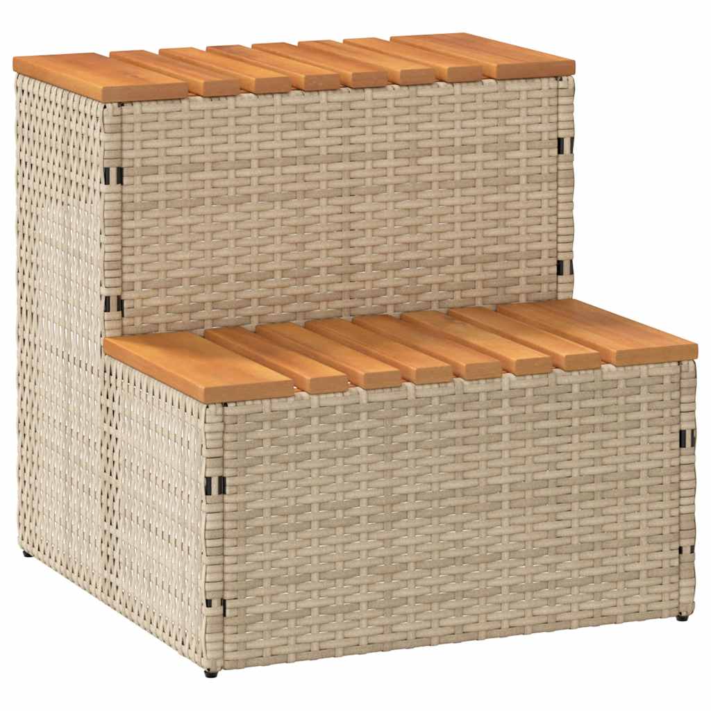 Hot Tub Step Beige 50x50x50,5 cm polyrottinki