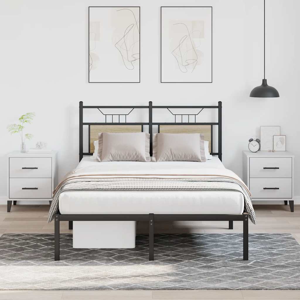 Sängynrunko ilman patjaa Sonoma tammi 120x200 cm tekninen puu
