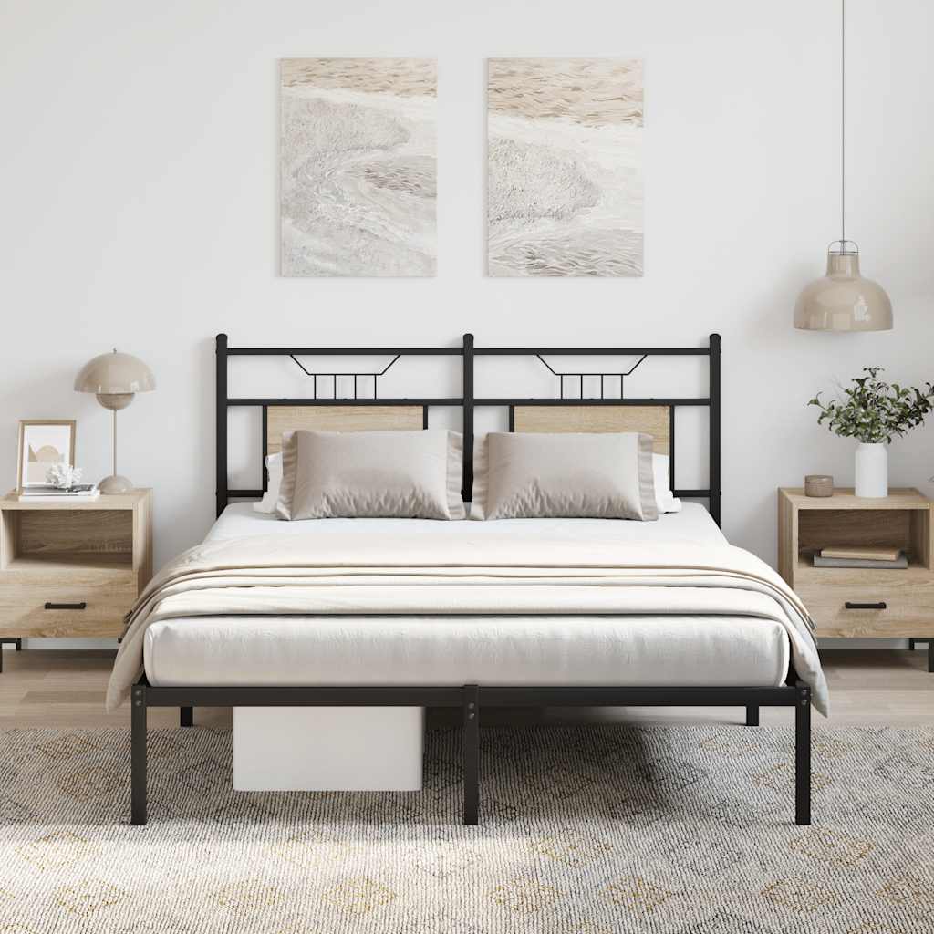 Sängynrunko ilman patjaa Sonoma tammi 137x190 cm tekninen puu