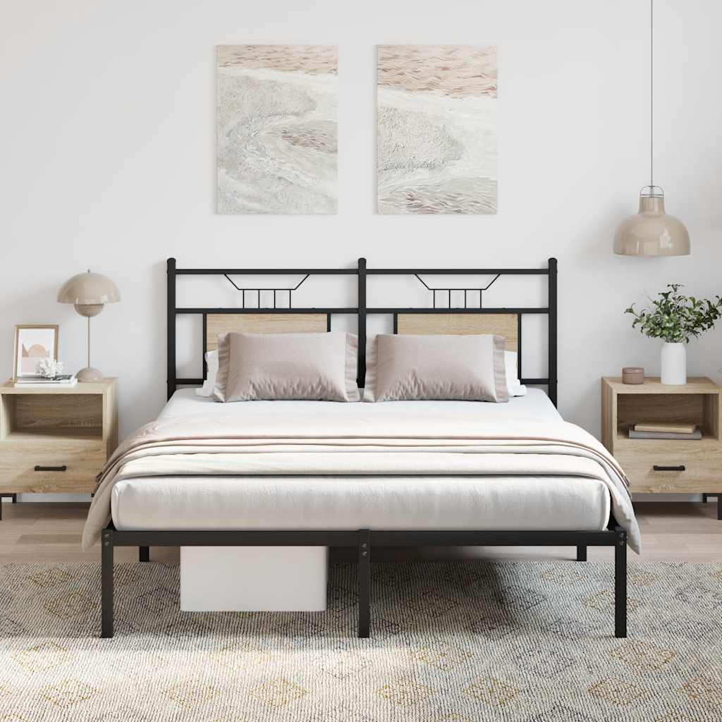Sängynrunko ilman patjaa Sonoma tammi 150x200 cm tekninen puu