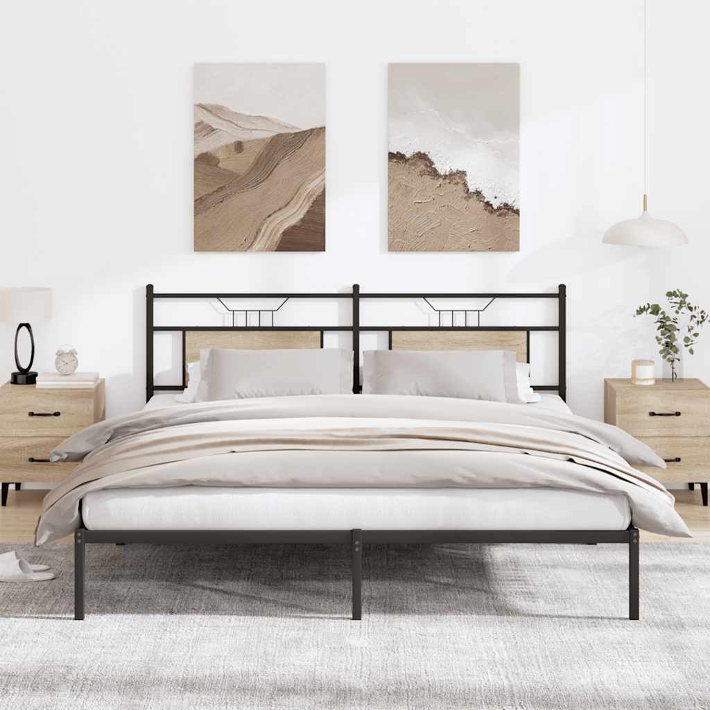Sängynrunko ilman patjaa Sonoma tammi 160x200 cm tekninen puu