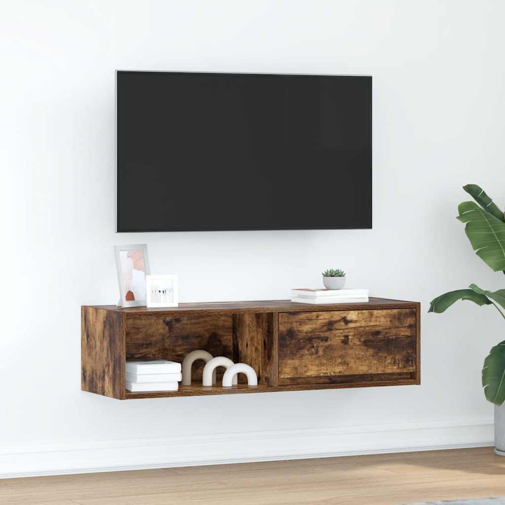 TV-taso savutammi 100x31x25,5 cm tekninen puu