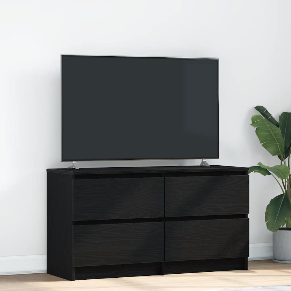 TV-taso musta 100x35x54 cm tekninen puu