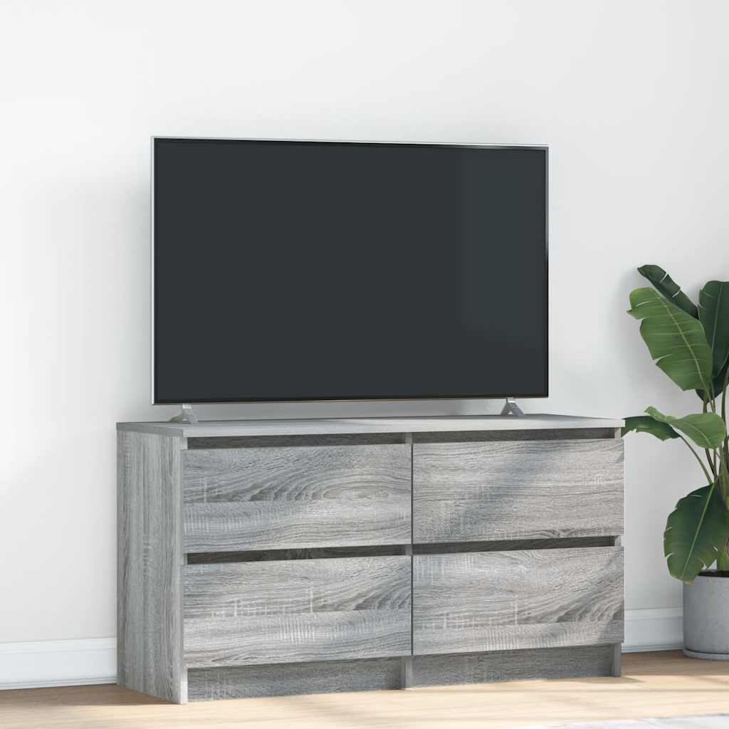 TV-taso harmaa Sonoma 100x35x54 cm tekninen puu