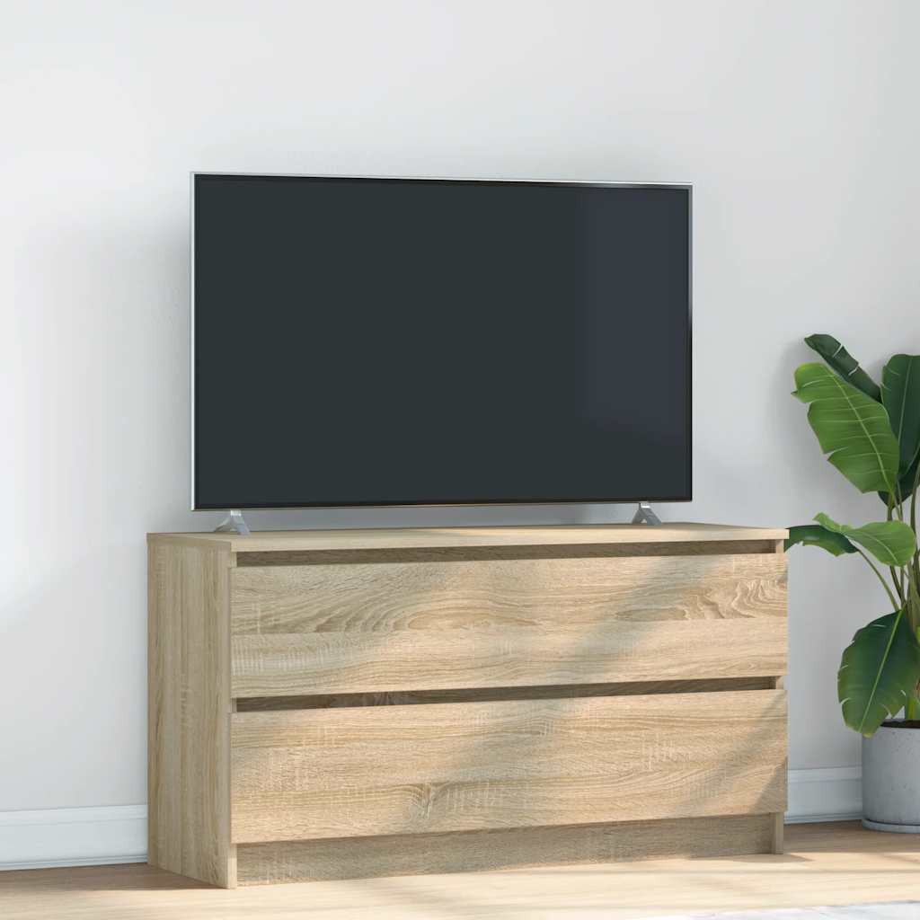 TV-taso Sonoma-tammi 100x35x54 cm tekninen puu
