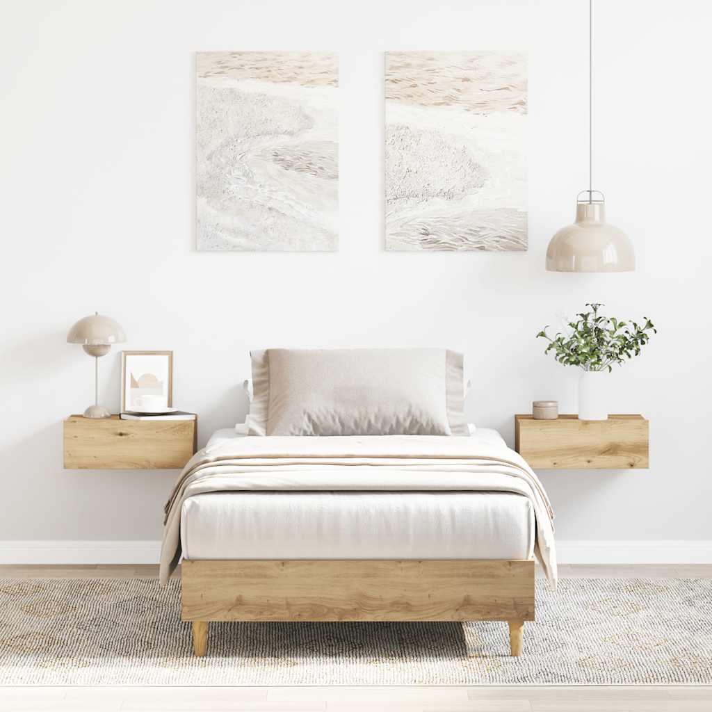 Sängynrunko Ei Patjaa Artisan Oak 90x200 cm Engineered Wood