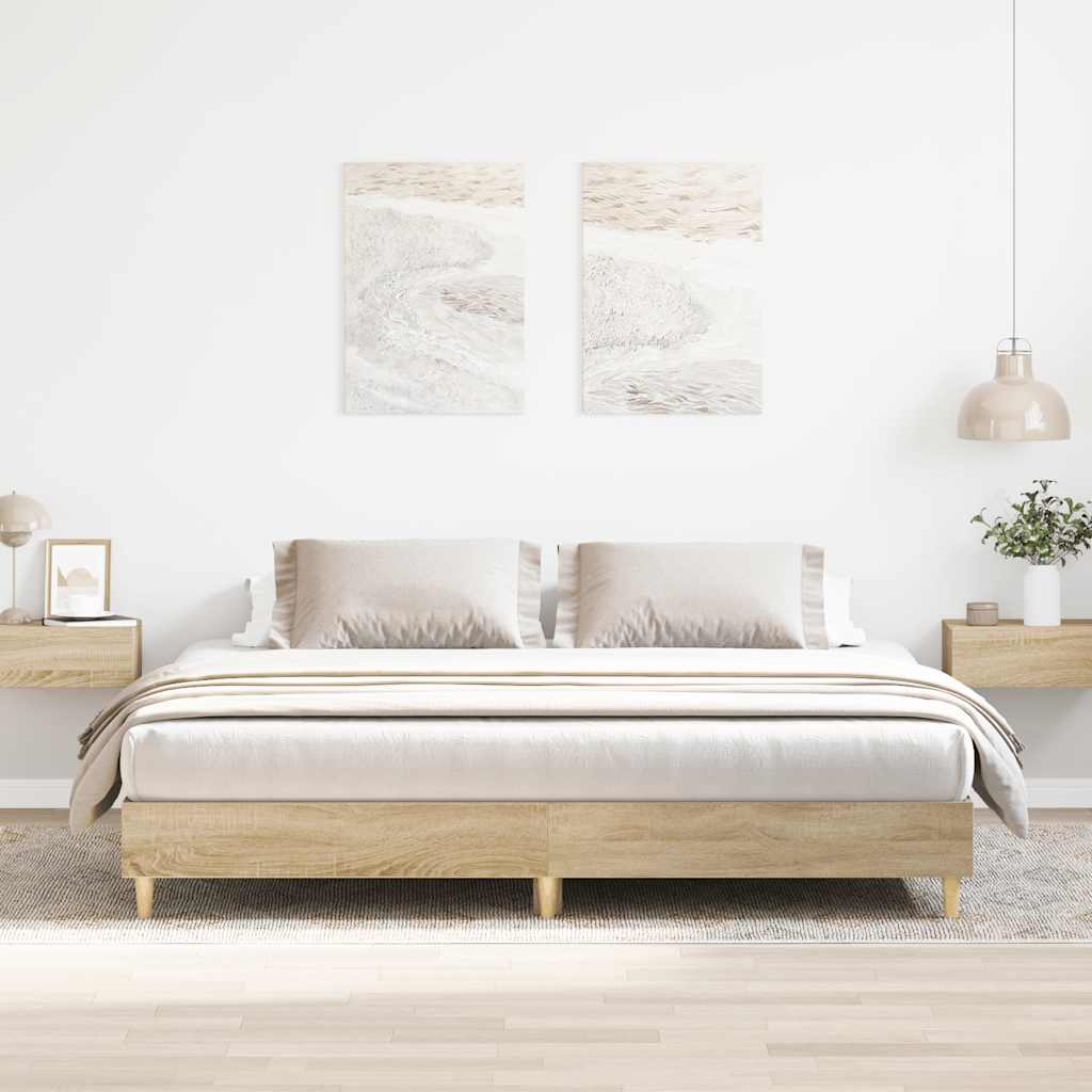 Sängynrunko ilman patjaa Sonoma tammi 180x200 cm tekninen puu