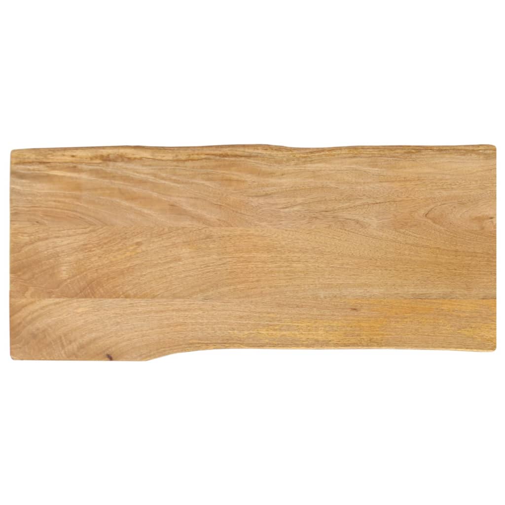 Pöytälevy 100x40x2,5 cm elävä reuna täysi mangopuu