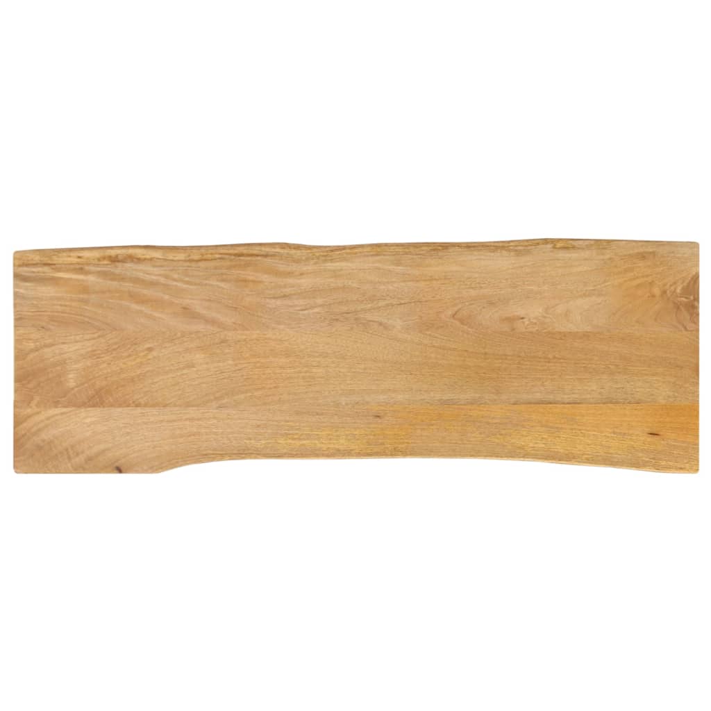 Pöytälevy 110x40x2,5 cm elävä reuna täysi mangopuu