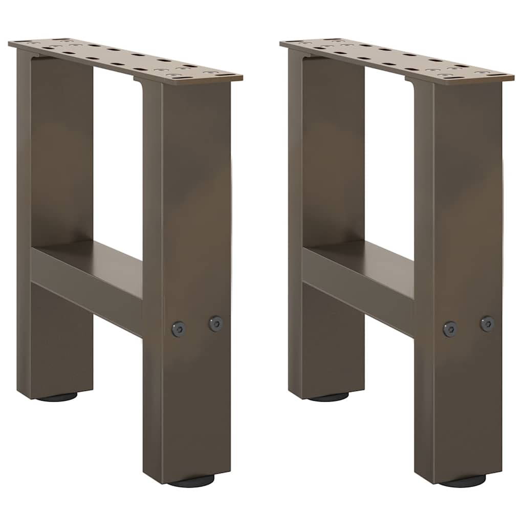 Sohvapöydän jalat luonnonteräs 2 kpl 30x(30-31) cm teräs