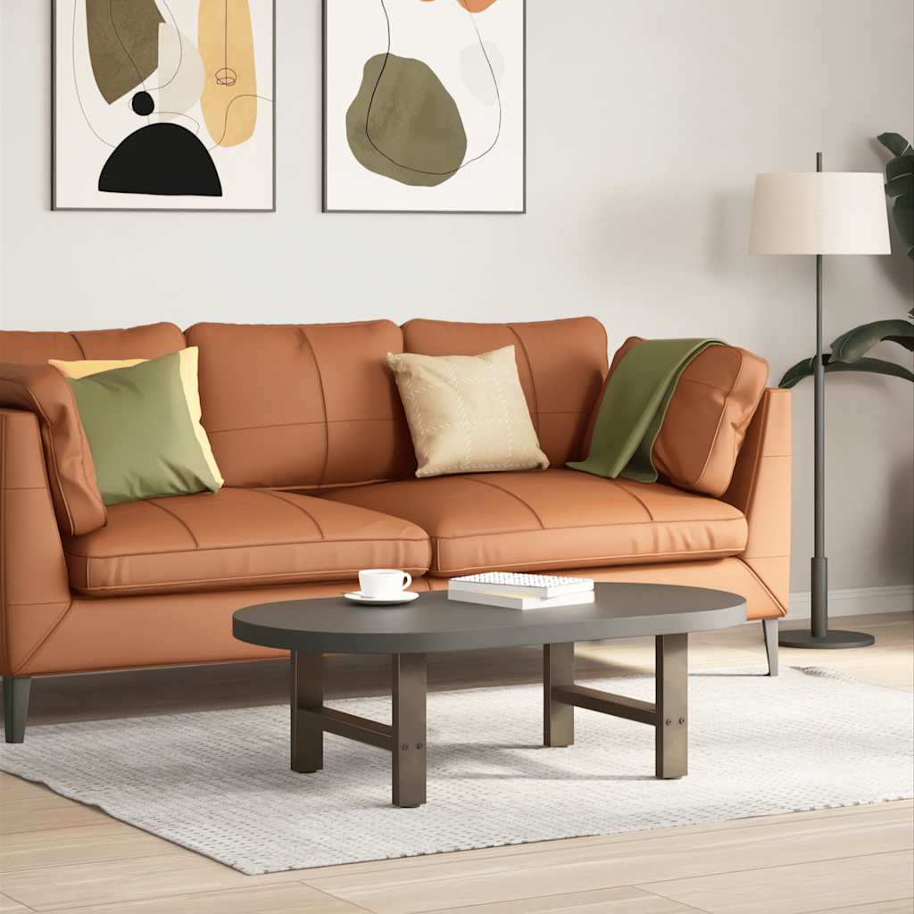 Sohvapöydän jalat luonnonteräs 2 kpl 50x(30-31) cm teräs