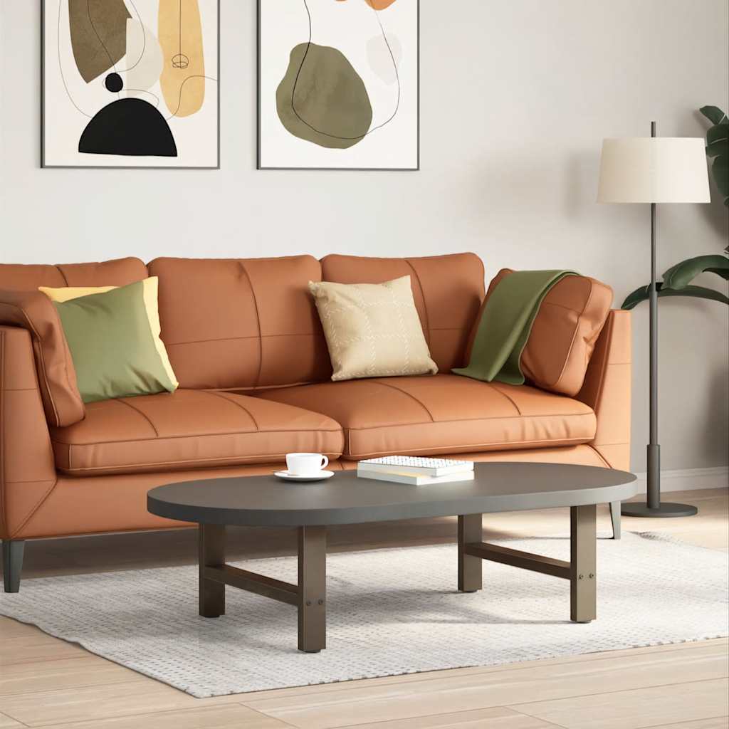 Sohvapöydän jalat luonnonteräs 2 kpl 60x(30-31) cm teräs