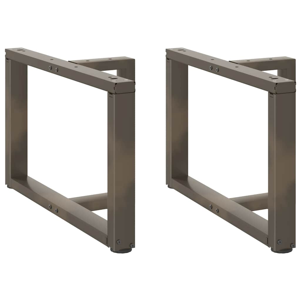 sohvapöydän jalat T-muotoiset 2 kpl 70x25x(42-43) cm teräs