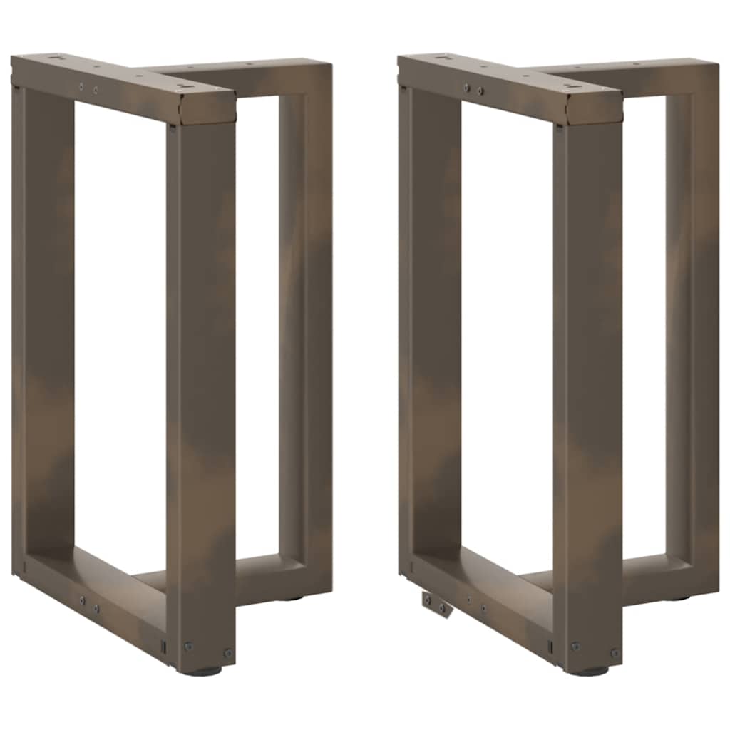 ruokapöydän jalat T-muotoiset 2kpl luonnonteräs 50x35x(72-73)cm