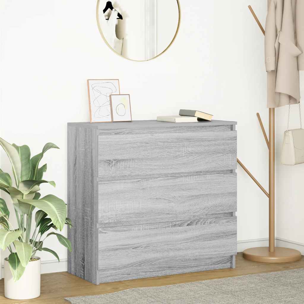 Senkki harmaa Sonoma 80x35x76 cm tekninen puu