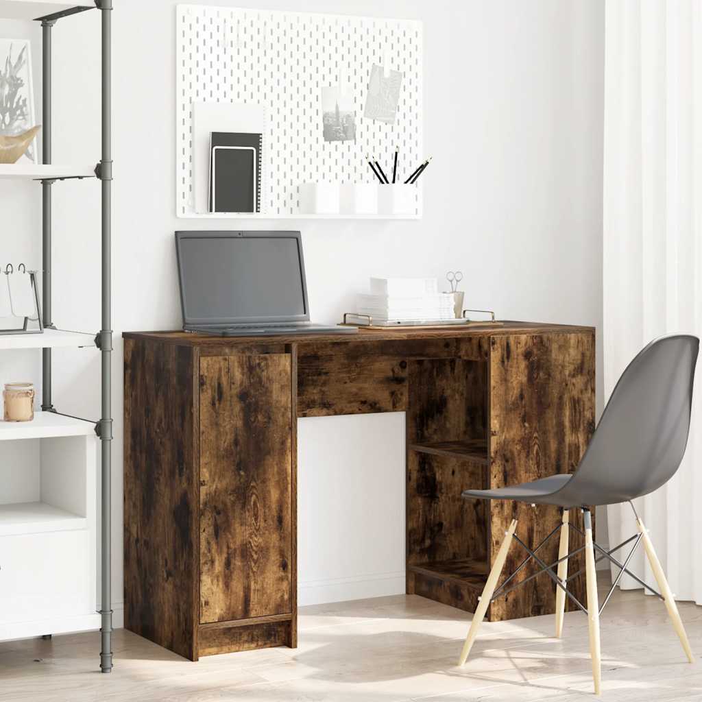 Työpöytä savutammi 120x42x76 cm tekninen puu