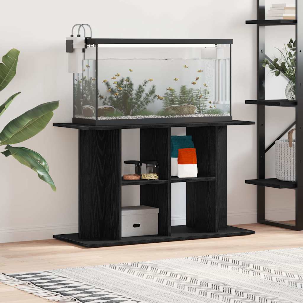 Akvaarioteline musta tammi 100x40x60 cm tekninen puu