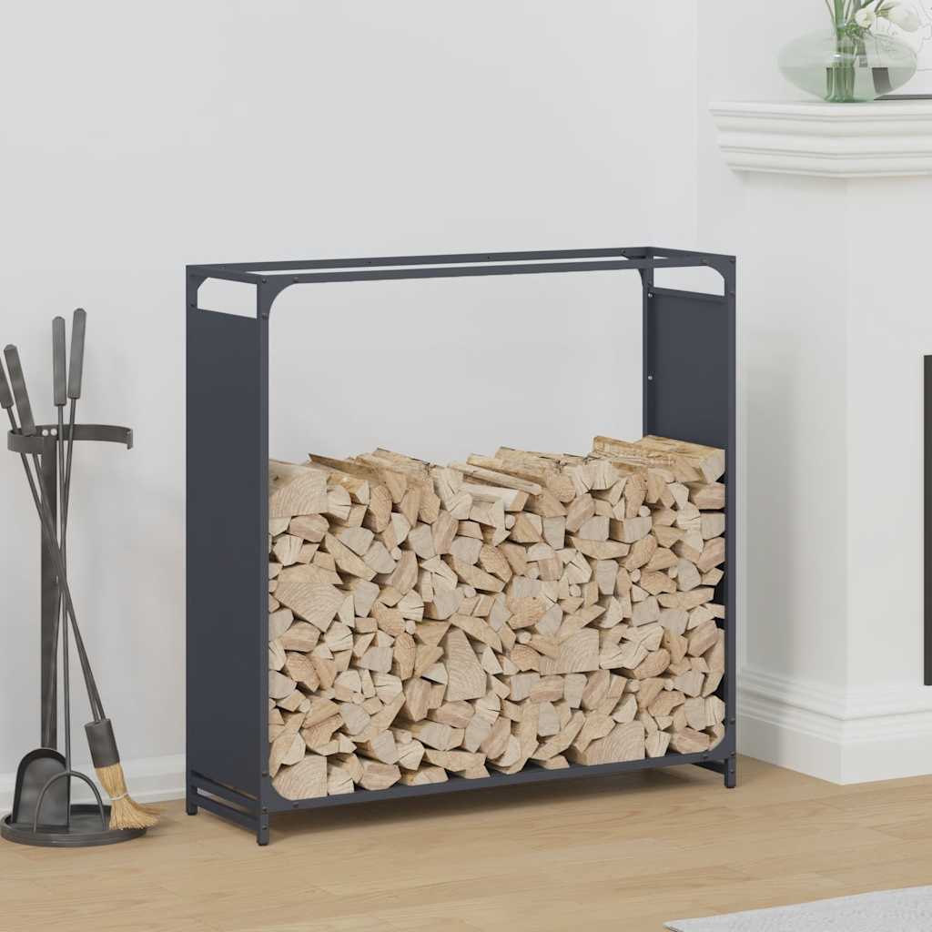 Polttopuut Antrasiitti 90x28x90 cm Kylmävalssattu teräs