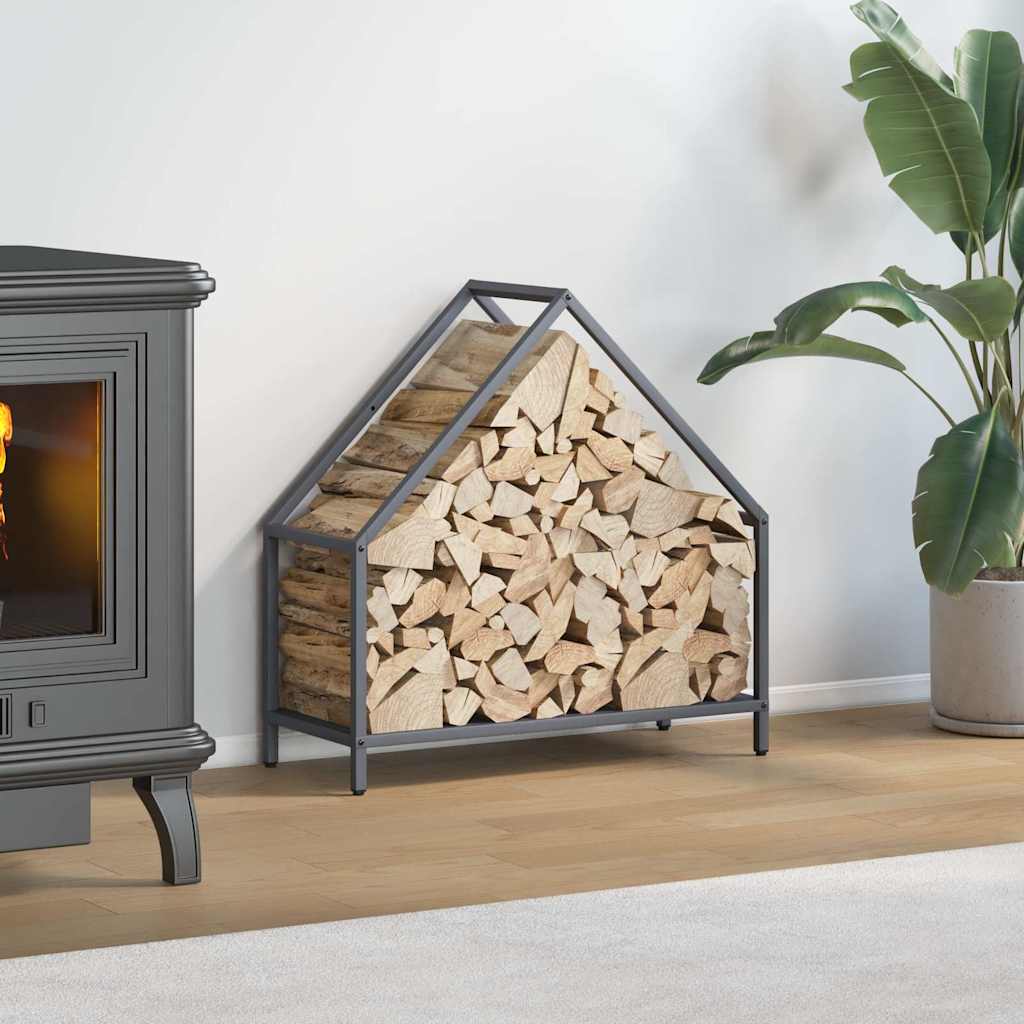 Polttopuut Antrasiitti 60x25x60 cm Kylmävalssattu teräs