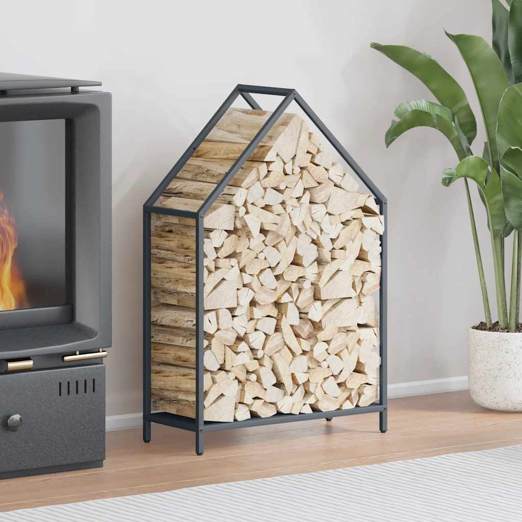 Polttopuut antrasiitti 60x25x90 cm Kylmävalssattu teräs