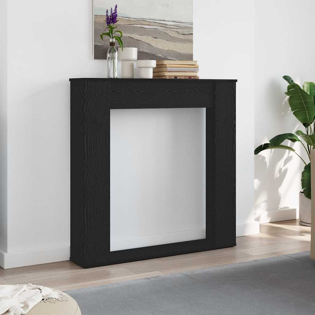 Takkahuone Musta tammi 100x20x100 cm Teknillinen puu