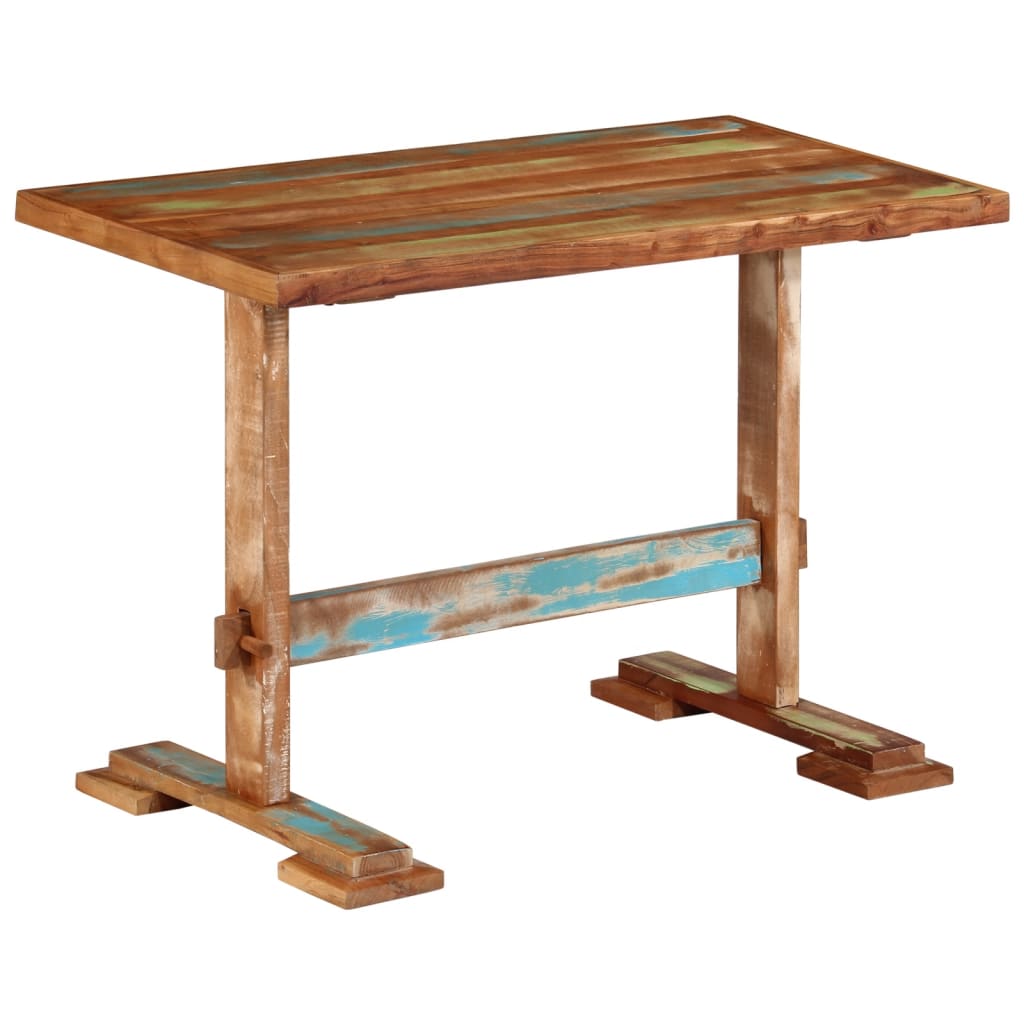 Ruokapöytä 110x55x78 cm kierrätetty täyspuu
