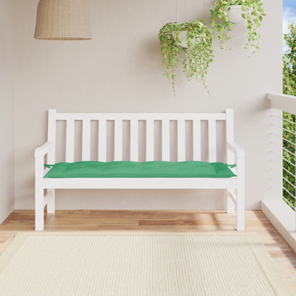 Puutarhapenkin pehmuste vihreä 150x50x7 cm Oxford kangas