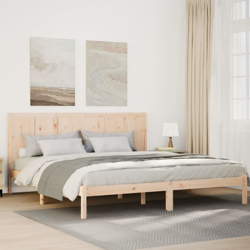 Sängynrunko erikoispitkä ilman patjaa 200x220 cm massiivipuu