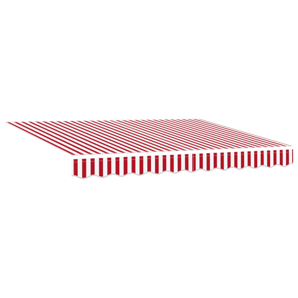 Automaattinen sisäänvedettävä markiisi punaisena ja valkoisena 300x250 cm - Image 5