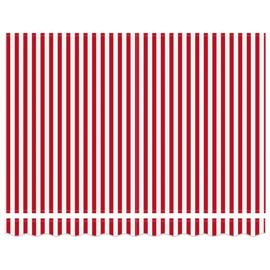 Automaattinen sisäänvedettävä markiisi punaisena ja valkoisena 300x250 cm - Image 7