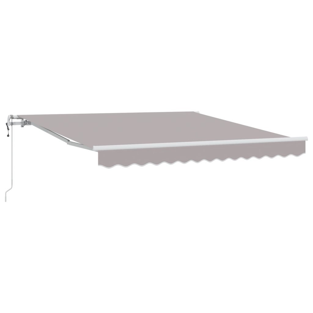 Automatisoitu sisäänvedettävä markiisi Vaaleanharmaa 300x250 cm, Markiisin vaihto kangas 3x2.5 m runkoon Vaaleanharmaa - Image 2
