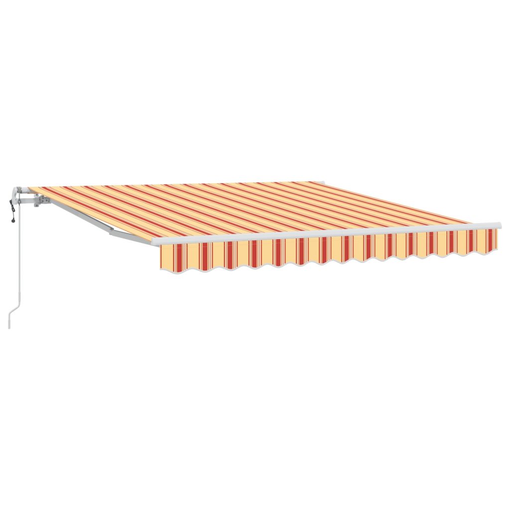 Automaattinen Sisäänvedettävä Markiis Keltaisena ja Oranssina 350x250 cm - Image 2