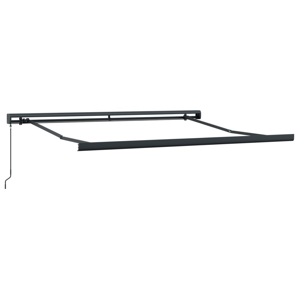 Manuaalinen sisäänvedettävä markiisi punainen 350x250 cm, Markiisin vaihto kankaalle 3.5x2.5 m ranlle punainen - Image 5